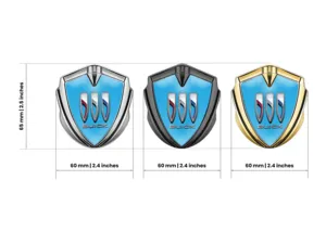 Buick Emblem Metall Abzeichen Renn Look Glanz Finish